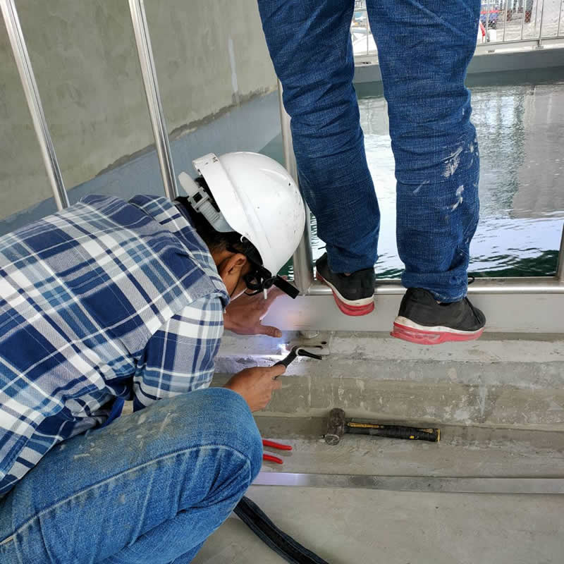 高雄港務局不銹鋼欄杆工程